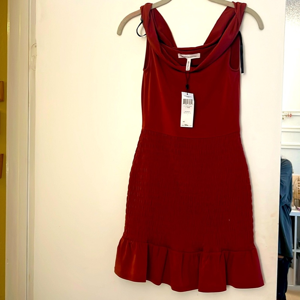 BCBGeneratiob maroon dress